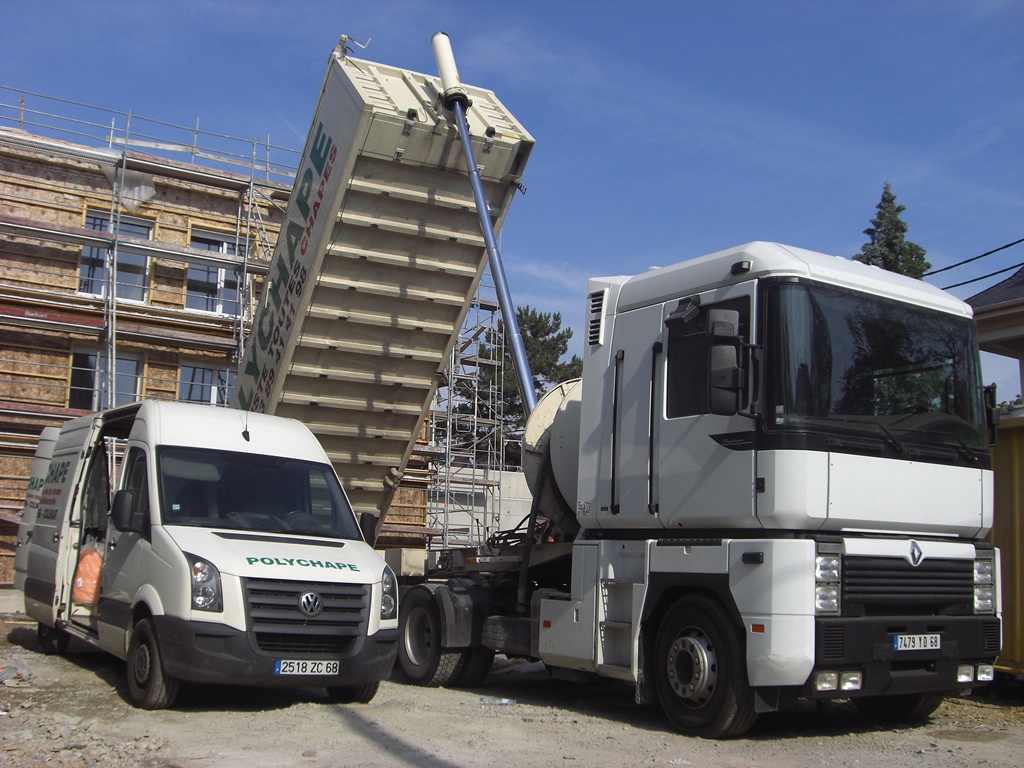 La centrale mobile de chape traditionnelle pour un chantier propre en Alsace Kingersheim